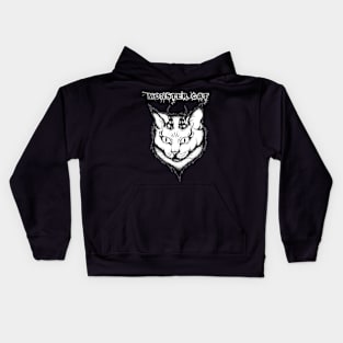 Monster cat grey Kids Hoodie